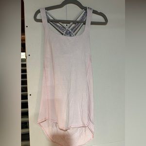 Lululemon Built-in bra tank - pink and grey